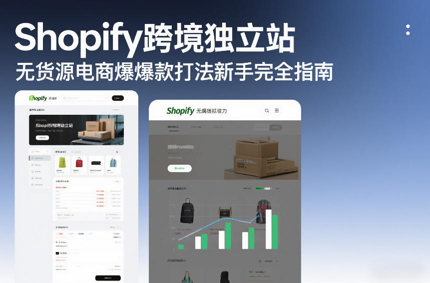 Shopify跨境独立站无货源电商爆款打法新手完全指南-小白网创
