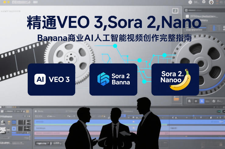 精通VEO 3，Sora 2，Nano Banana商业AI人工智能视频创作完整指南-小白网创