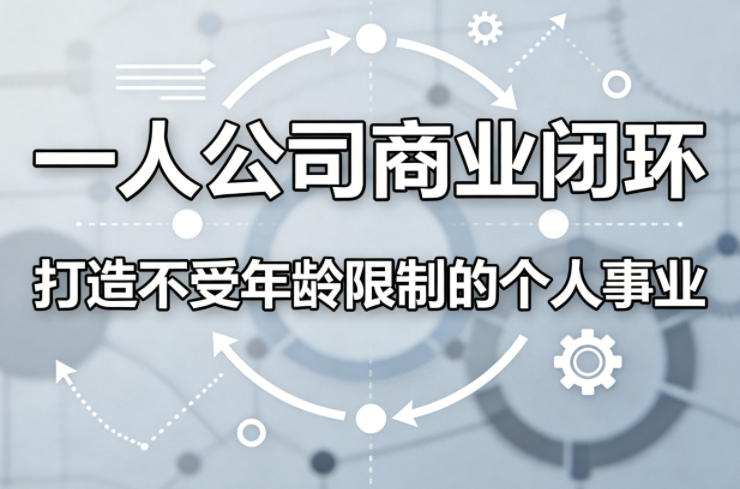 一人公司商业闭环，打造一份不受年龄限制的个人事业-小白网创