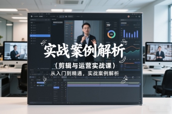 剪辑与运营实战课，从入门到精通，实战案例解析（更新2026）-小白网创