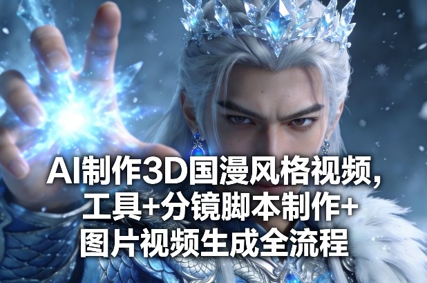 AI制作3D国漫风格视频,工具+分镜脚本制作+图片视频生成全流程-小白网创