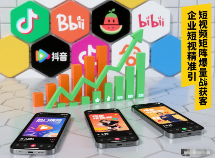 企业短视频精准引流矩阵获客,短视频矩阵爆量战法-小白网创