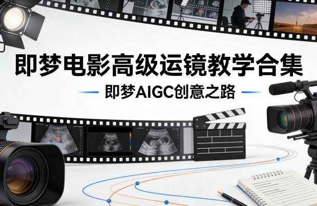即梦电影高级运镜教学合集，即梦AIGC创意之路-小白网创