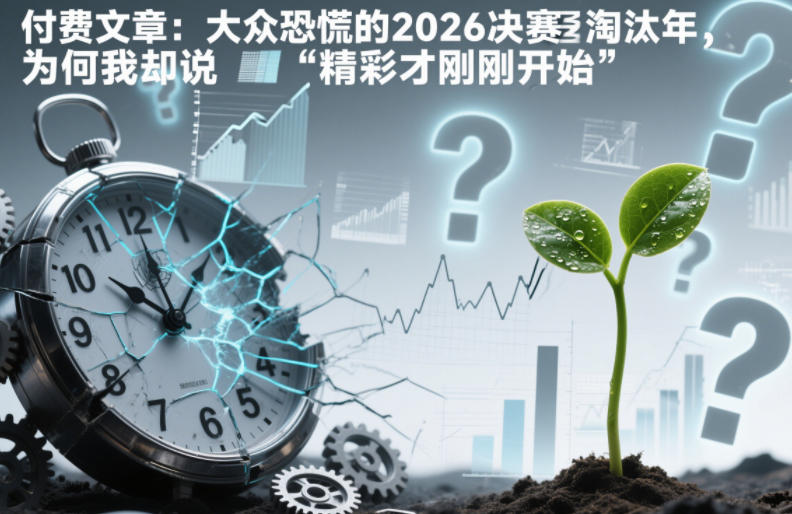 付费文章:大众恐慌的2026决赛淘汰年,为何我却说“精彩才刚刚开始”?-小白网创