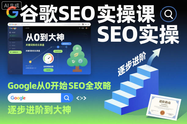 谷歌SEO实操课,Google从0开始SEO全攻略,逐步进阶到大神(更新26年)-小白网创