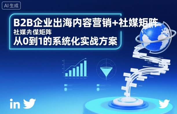 B2B企业出海内容营销+社媒矩阵,从0到1的系统化实战方案-小白网创