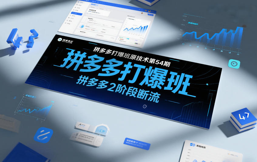 拼多多打爆班原创技术第54期，拼多多2阶段断流-小白网创