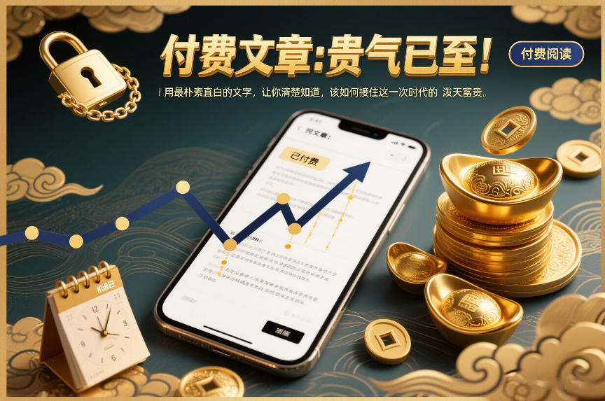 付费文章:贵气已至!用最朴素直白的文字,让你清楚知道,该如何接住这一次时代的泼天富贵-小白网创