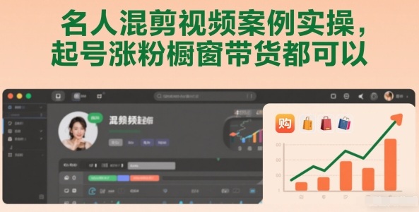 名人混剪视频案例实操,起号涨粉橱窗带货都可以-小白网创